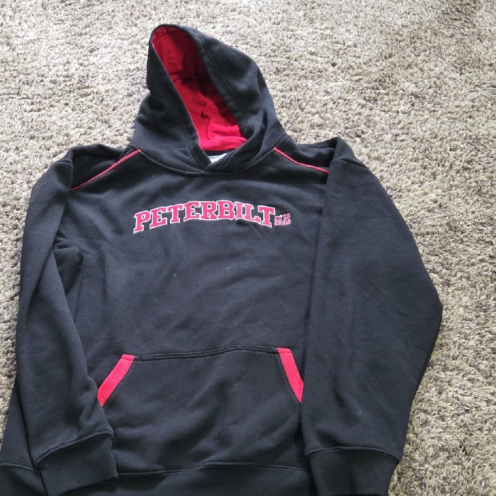 Peterbilt Black and Red Hoodie